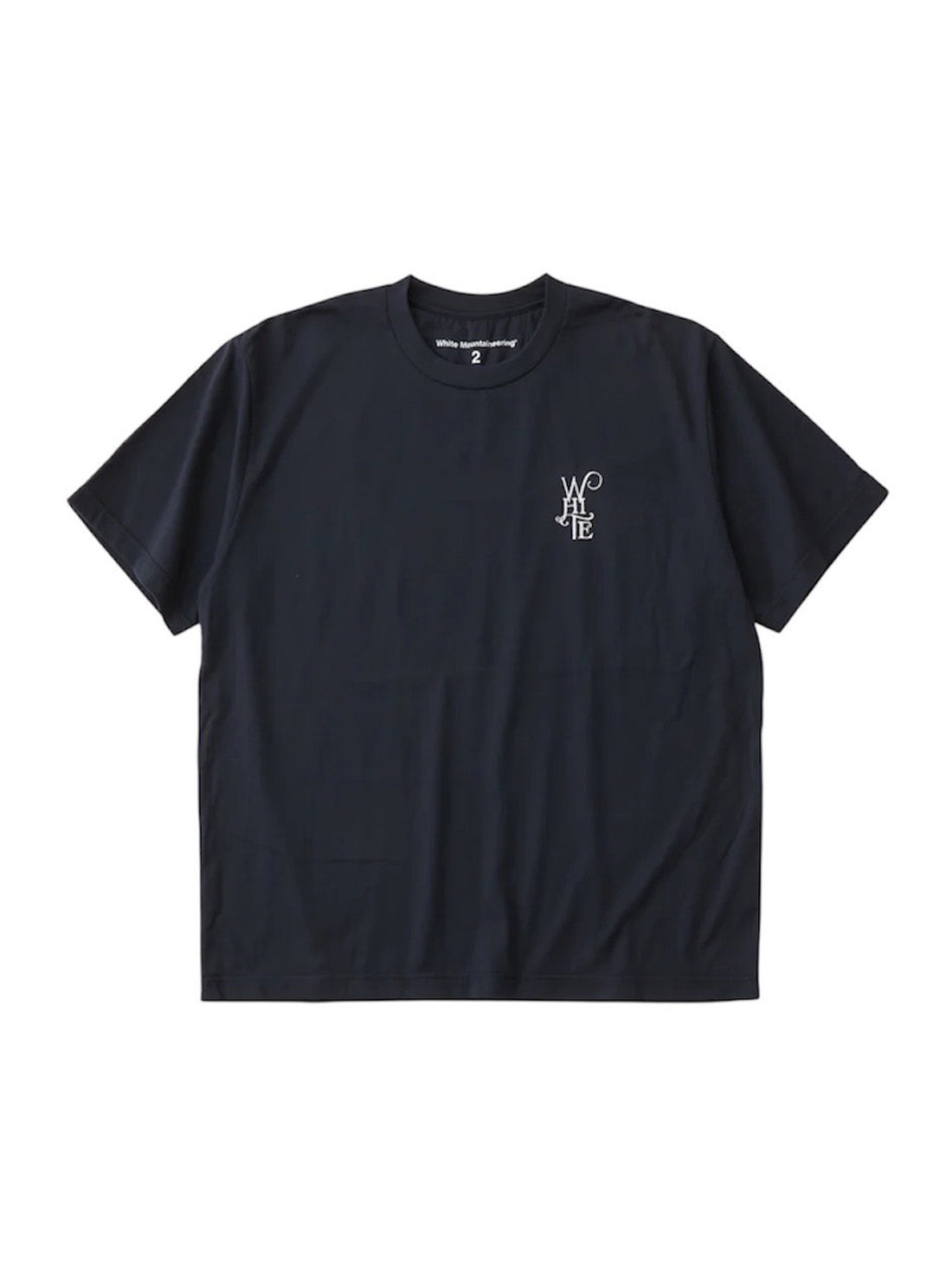 【White Mountaineering - ホワイトマウンテニアリング】WM LOGO EMBROIDERY T-SHIRT / NAVY (Tシャツ/ネイビー)