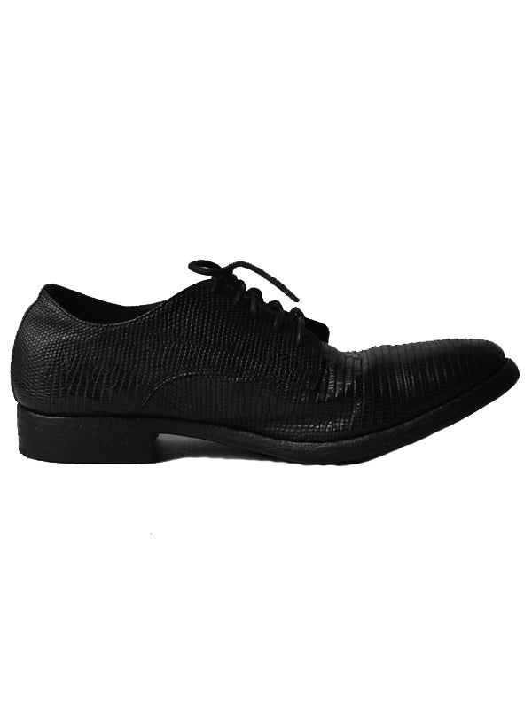 【Christian Peau - クリスチャンポー】CP SOM 901 DERBY SHOSE "Lizard Leather"/ BLACK(外羽根/シューズ)