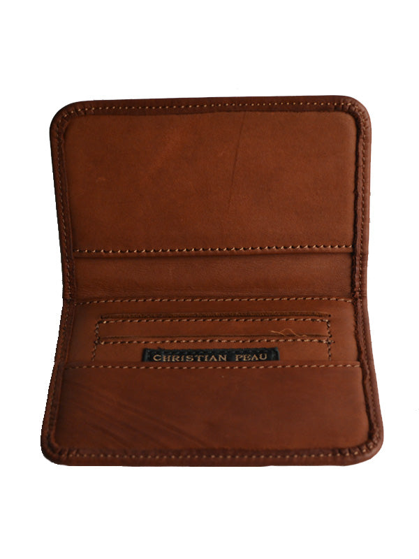 【Christian Peau - クリスチャンポー】CP CARD HOLDER "CALF"/ BROWN(カードケース)