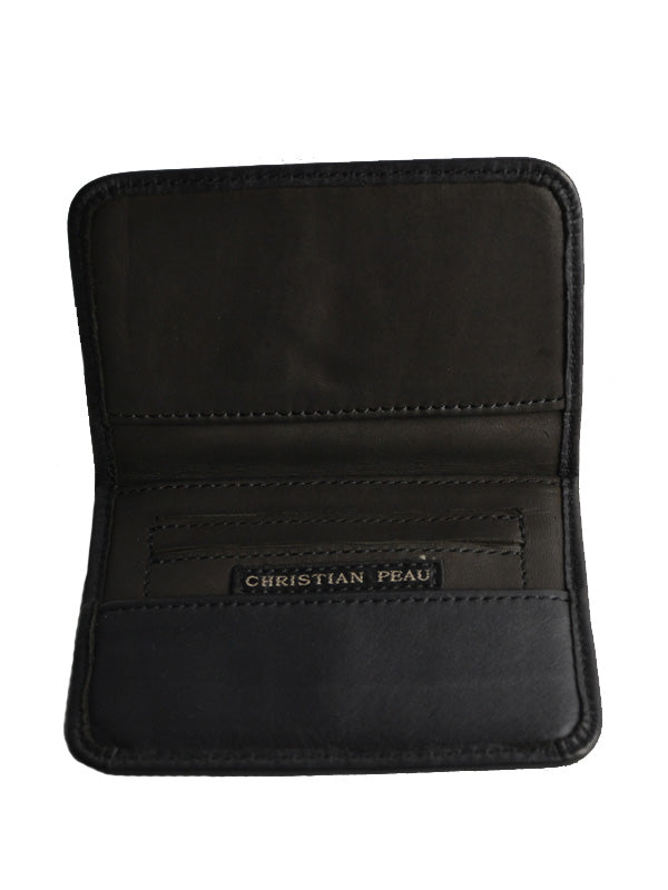 【Christian Peau - クリスチャンポー】CP CARD HOLDER "CALF"/ BLACK(カードケース)