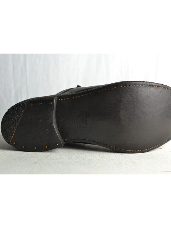 【Christian Peau - クリスチャンポー】CP INSTIP SHOES "Cow Leather"/ BLACK(内羽根/シューズ)