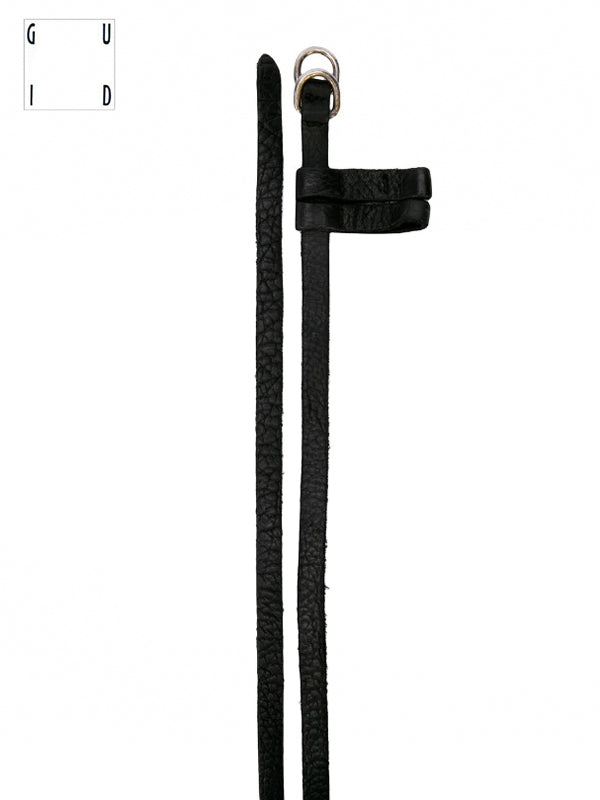 【GUIDI - グイディ】"BLT00" UNISEX LEATHER BELT / BISON FULL GRAIN(ベルト/ブラック)
