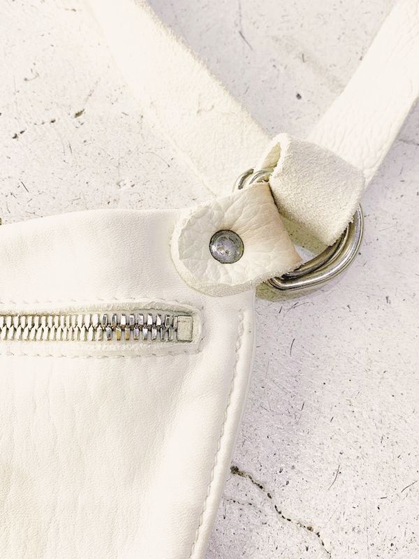 【GUIDI - グイディ】"Q100"Belt Bag / Soft Horse Full Grain(バッグ/ホワイト)