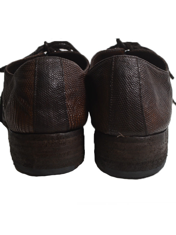 【Christian Peau - クリスチャンポー】CP SOM 901 DERBY SHOSE "Lizard Leather"/ D BROWN(外羽根/シューズ)