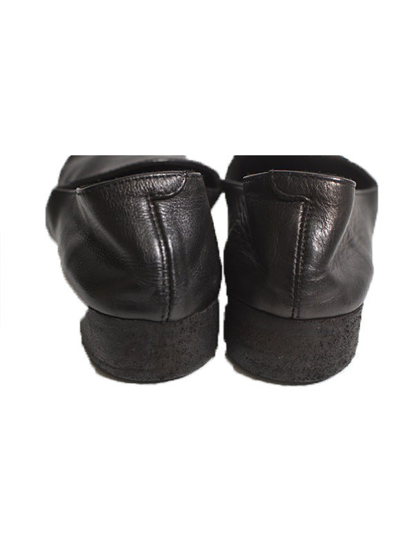 【Christian Peau - クリスチャンポー】CP SLIPON "Cow Leather"/ BLACK(外羽根/スリッポン)