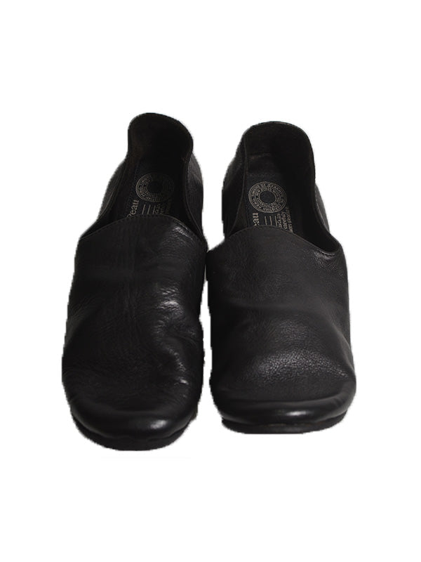 【Christian Peau - クリスチャンポー】CP SLIPON "Cow Leather"/ BLACK(外羽根/スリッポン)