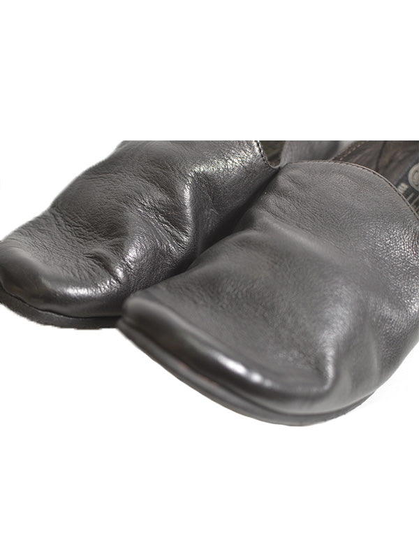 【Christian Peau - クリスチャンポー】CP SLIPON "Cow Leather"/ BLACK(外羽根/スリッポン)