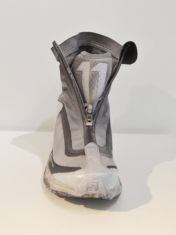 【11 BY BORIS BIDJAN SABERI】ST BAMBA2 HIGH OBJECT DYE WHITE(サロモン/ライトグレー)