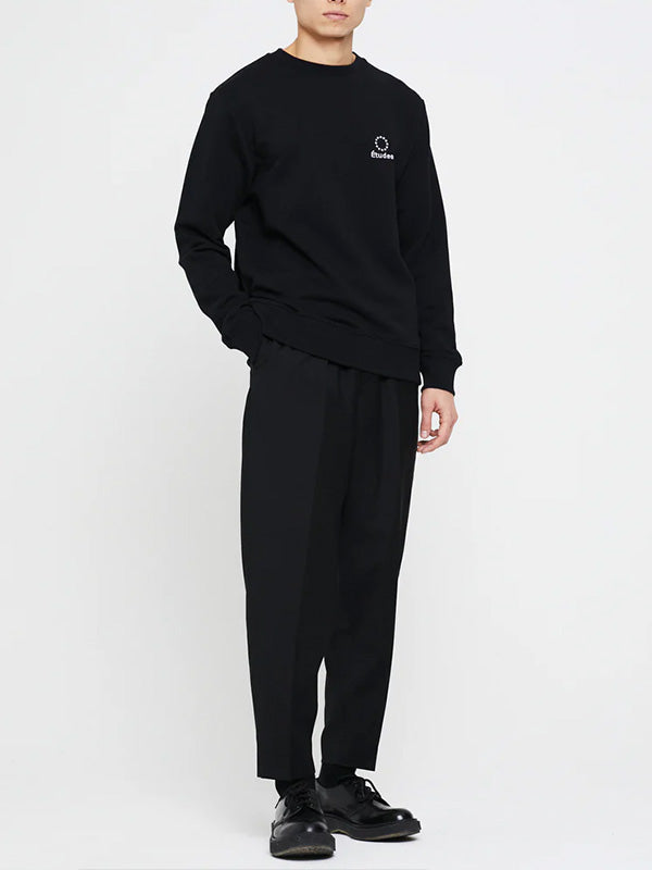 【Études - エチュード】STORY LOGO Sweatshirt(スウェットシャツ/ブラック)