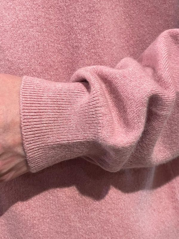 【extreme cashmere - エクストリームカシミヤ】Crew hop sweater(セーター/ピンク)