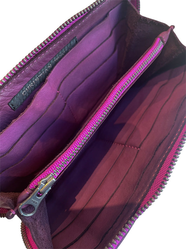【Christian Peau - クリスチャンポー】CP B004 Wallet "Python Leather"/ PURPLE(財布)