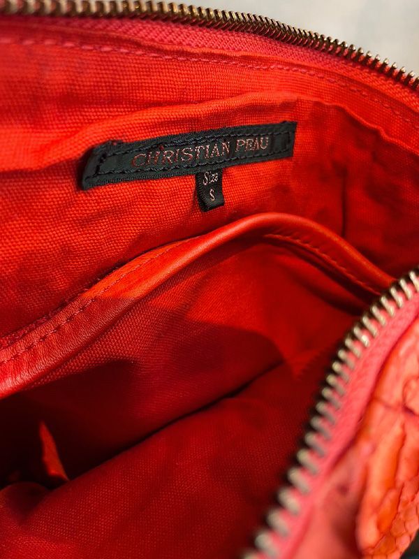 【Christian Peau - クリスチャンポー】CP SHOULDER BAG "Python Leather"/ MARIGOLD(バッグ)