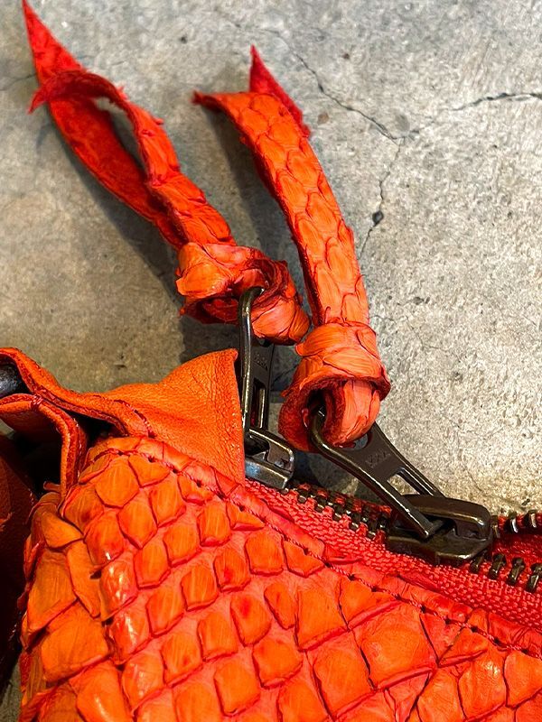 【Christian Peau - クリスチャンポー】CP SHOULDER BAG "Python Leather"/ MARIGOLD(バッグ)