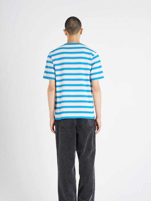 【Études - エチュード】WONDER PATCH STRIPED BLUE SS TEE / STRIPED BLUE(Tシャツ/ボーダー)