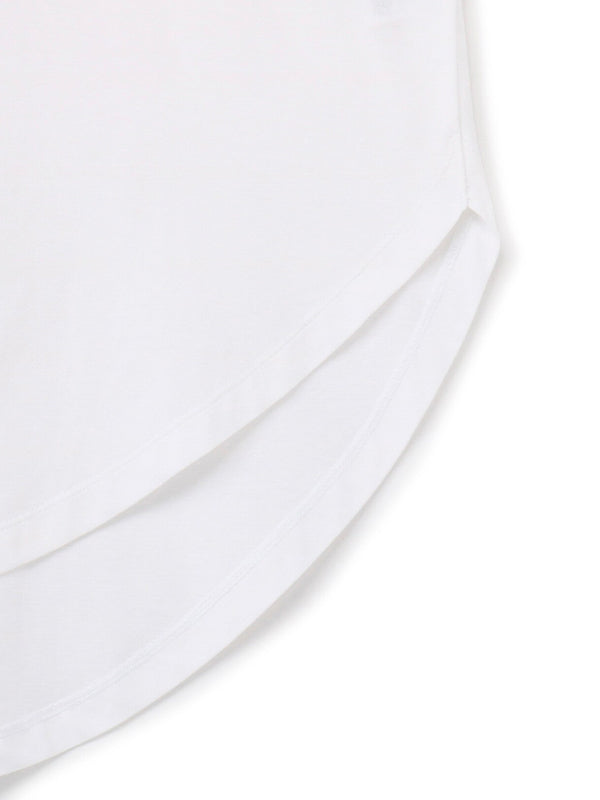 【Ground Y - グラウンドワイ】30/- COTTON JERSEY JUMBO ROUNDED HEM LONG SLEEVE T-SHIRT(Tシャツ/ホワイト)