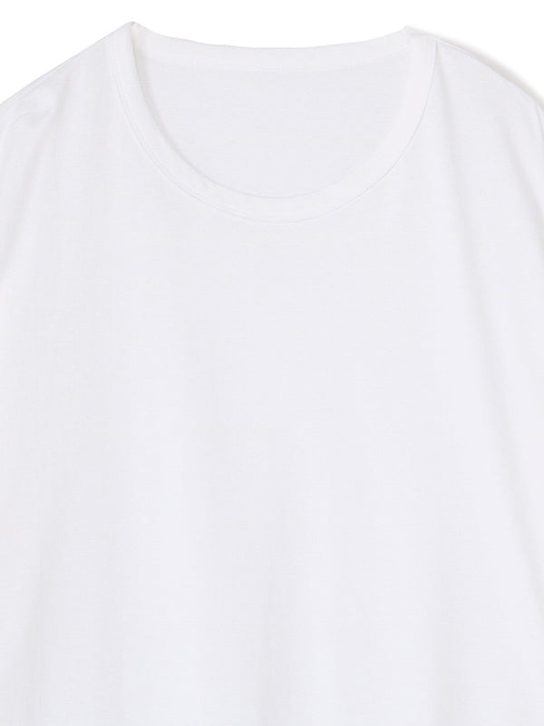【Ground Y - グラウンドワイ】30/- COTTON JERSEY JUMBO ROUNDED HEM LONG SLEEVE T-SHIRT(Tシャツ/ホワイト)