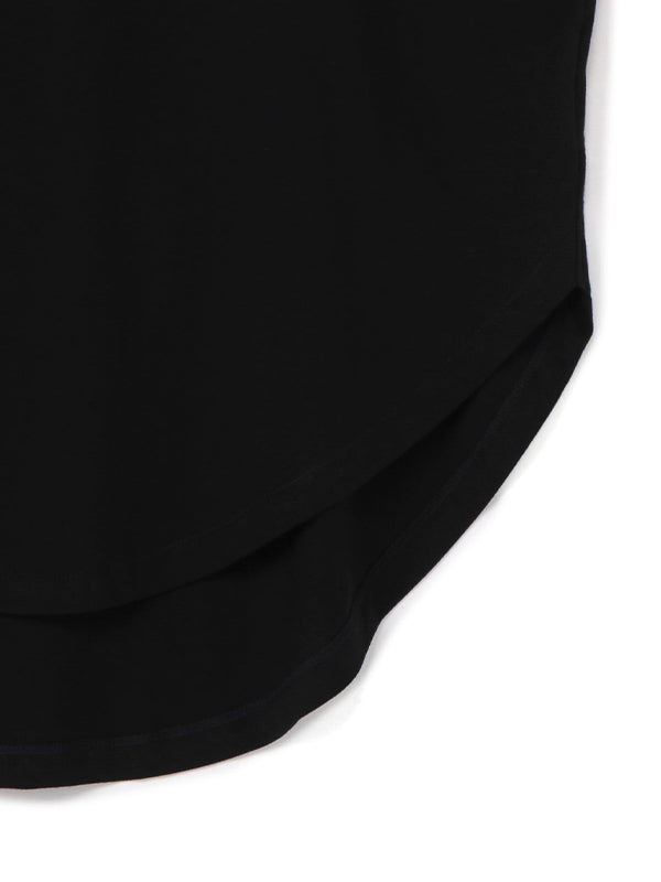 【Ground Y - グラウンドワイ】COTTON JERSEY JUMBO ROUNDED HEM LONG SLEEVE T-SHIRT(Tシャツ/ブラック)