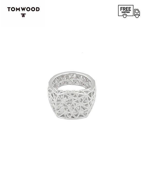 すぐ届く【トムウッド】シルバー メッシュリング Mesh Ring (Tom