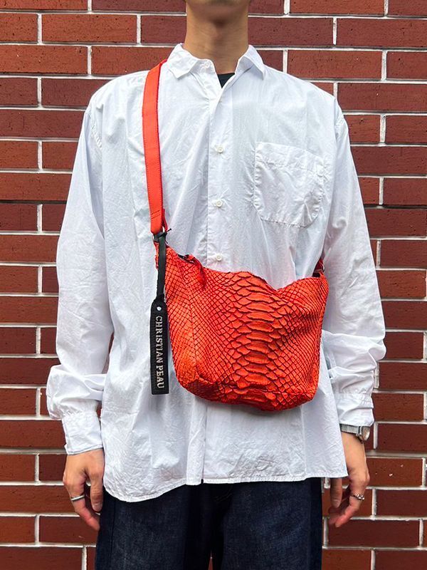 【Christian Peau - クリスチャンポー】CP SHOULDER BAG "Python Leather"/ MARIGOLD(バッグ)