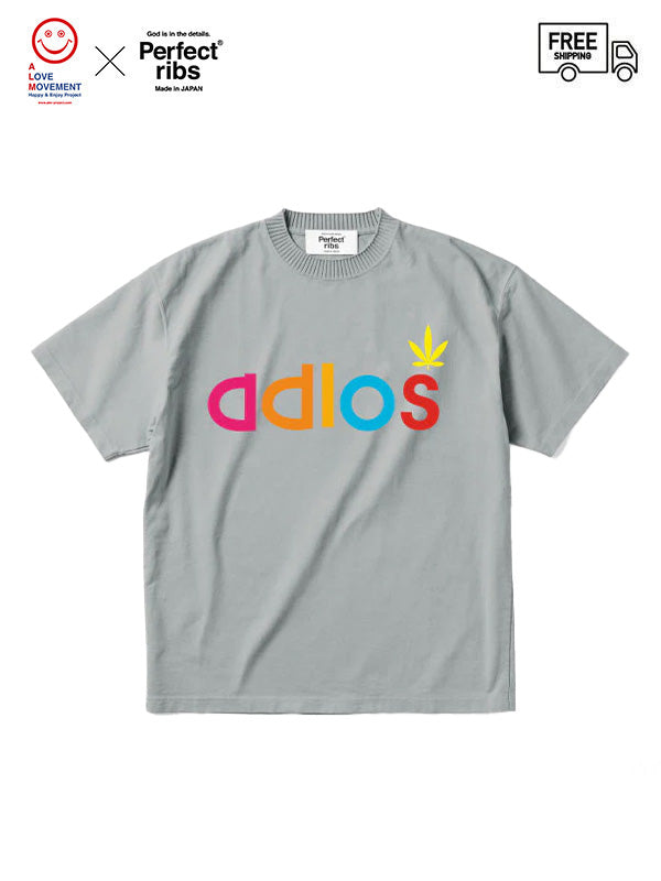 【Perfect ribs®×ALM】"TAKE IT EASY" Basic Short Sleeve T Shirt / Gray(Tシャツ)