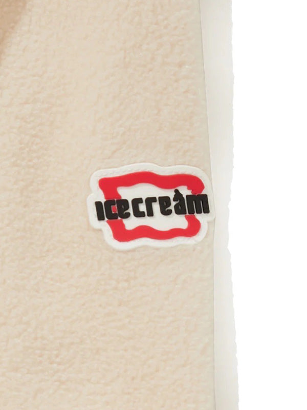 20%OFF【ICE CREAM - アイスクリーム】EMBROIDERED LOGO PIPING FLEECE HOODIE(フリース/ベージュ)