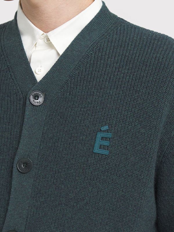 【Études - エチュード】BORIS CARDIGAN PATCH / DK GREEN(カーディガン/ダークグリーン)