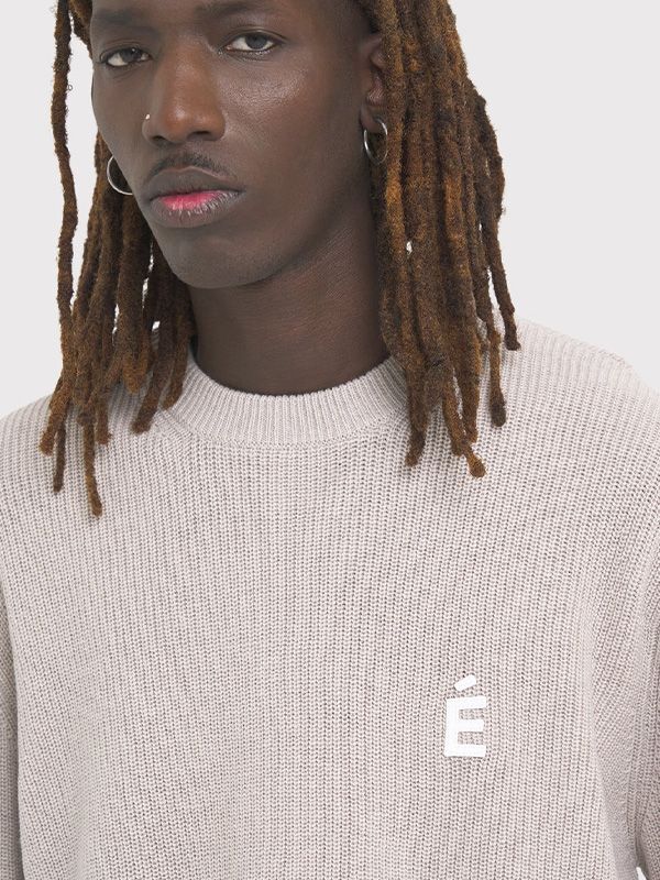 【Études - エチュード】BORIS PATCH SWEATER / BEIGE(セーター/ベージュ)