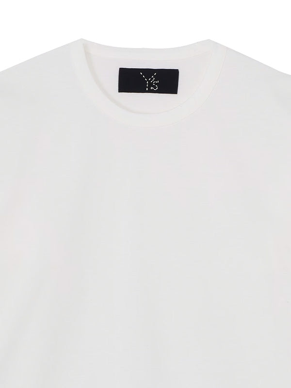 【Y's - ワイズ】MERCERIZED JERSEY YS STITCH LONG T B /WHITE (シャツ/ホワイト)
