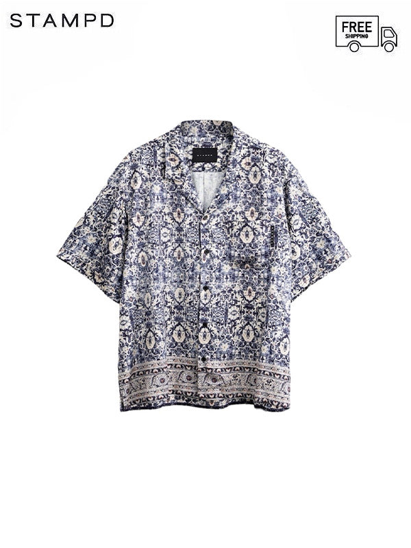 【STAMPD - スタンプド】RUG CAMP COLLAR BUTTONDOWN V2 SAW (シャツ/ラグ)