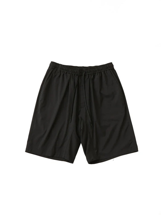 【White Mountaineering - ホワイトマウンテニアリング】WIDE SHORT PANTS / BLACK(ショーツ/ブラック)