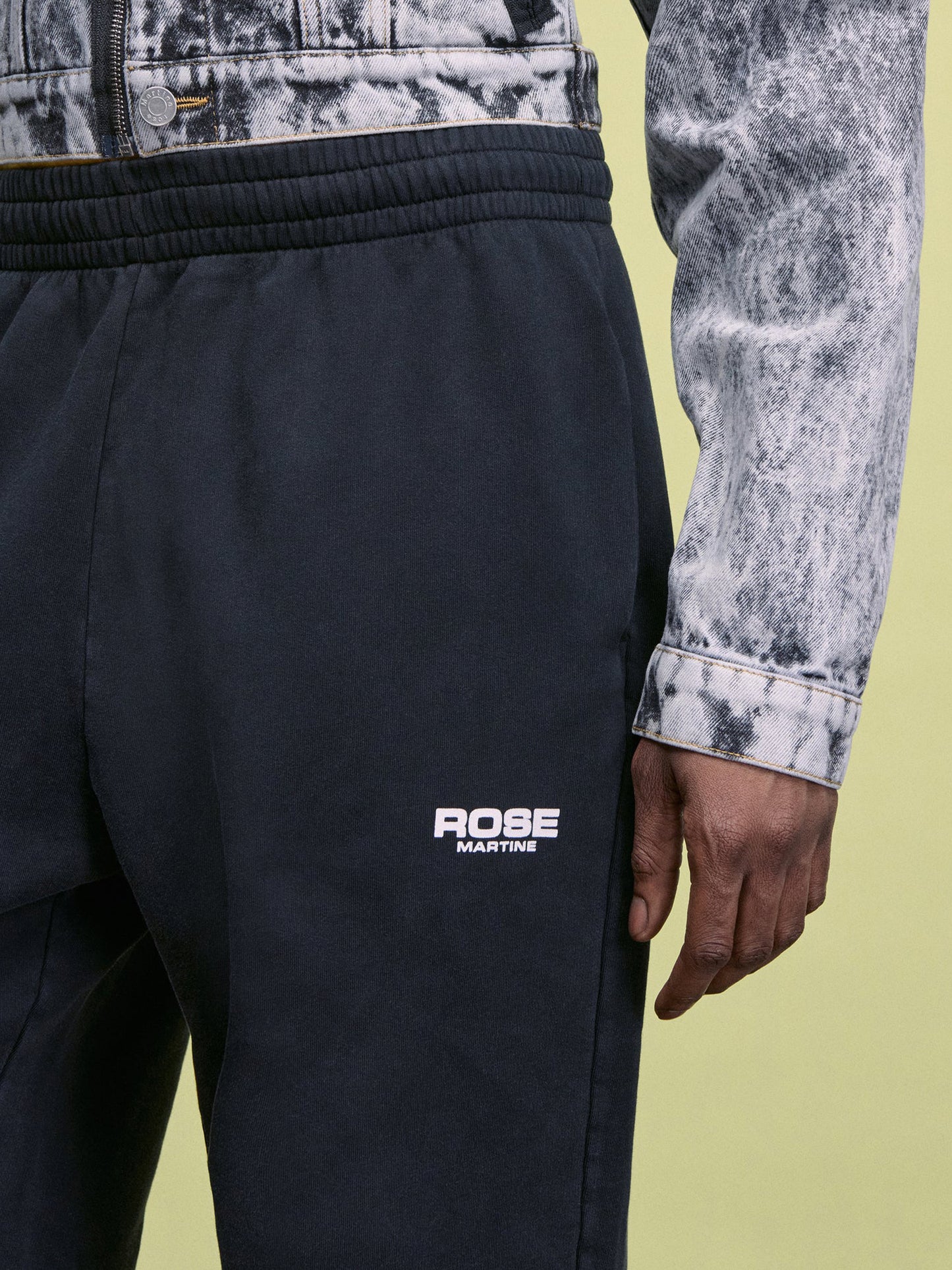 【Martine Rose - マーティンローズ】WIDE LEG TRACKPANT / BLACK (スウェットパンツ/ブラック)