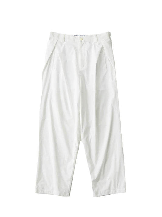【White Mountaineering - ホワイトマウンテニアリング】2 TUCK PANTS / WHITE (パンツ/ホワイト)