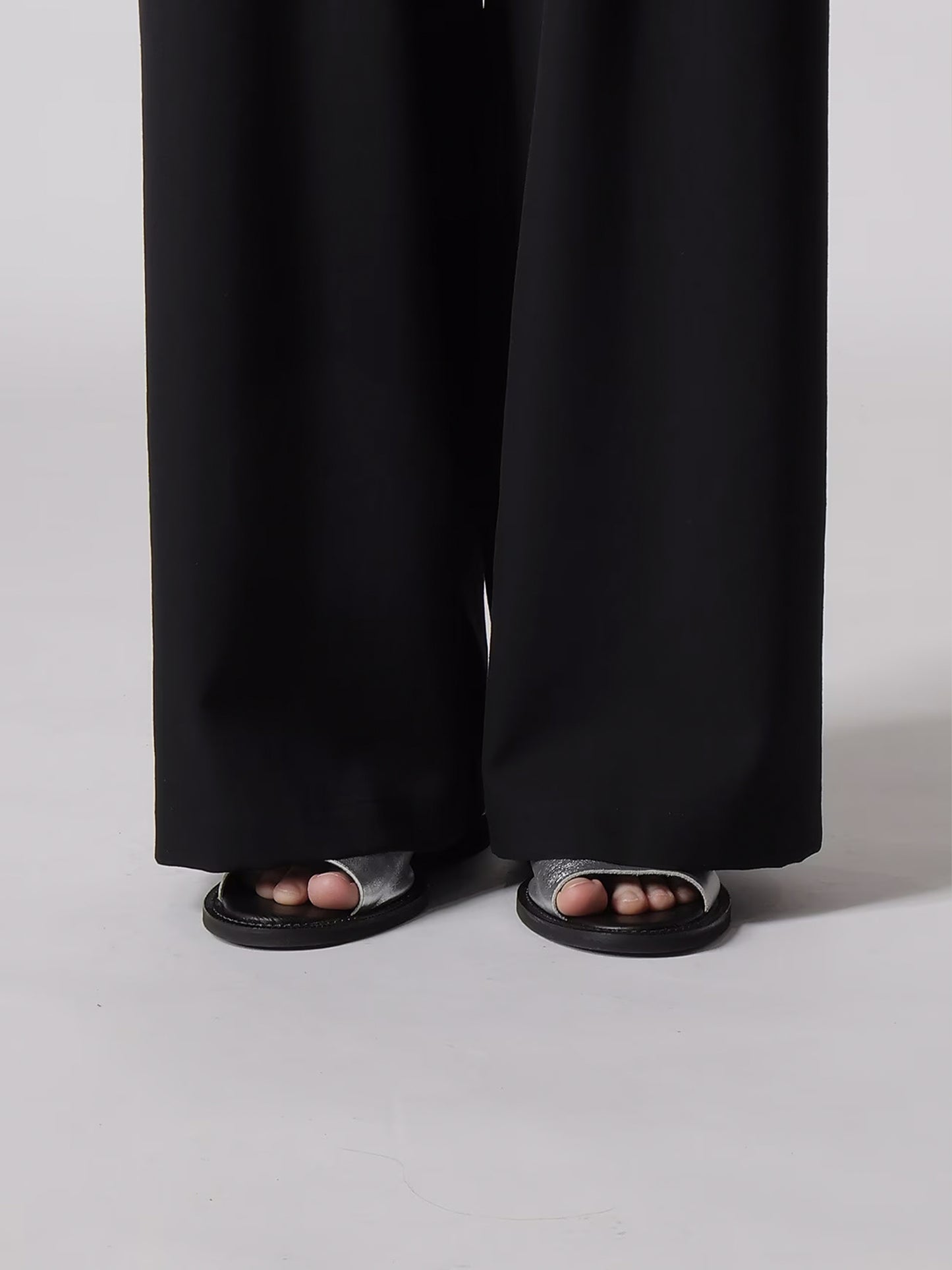 【Y's- ワイズ】WOOL GABARDINE LONG STRAIGHT PANTS/ BLACK(パンツ/ブラック)