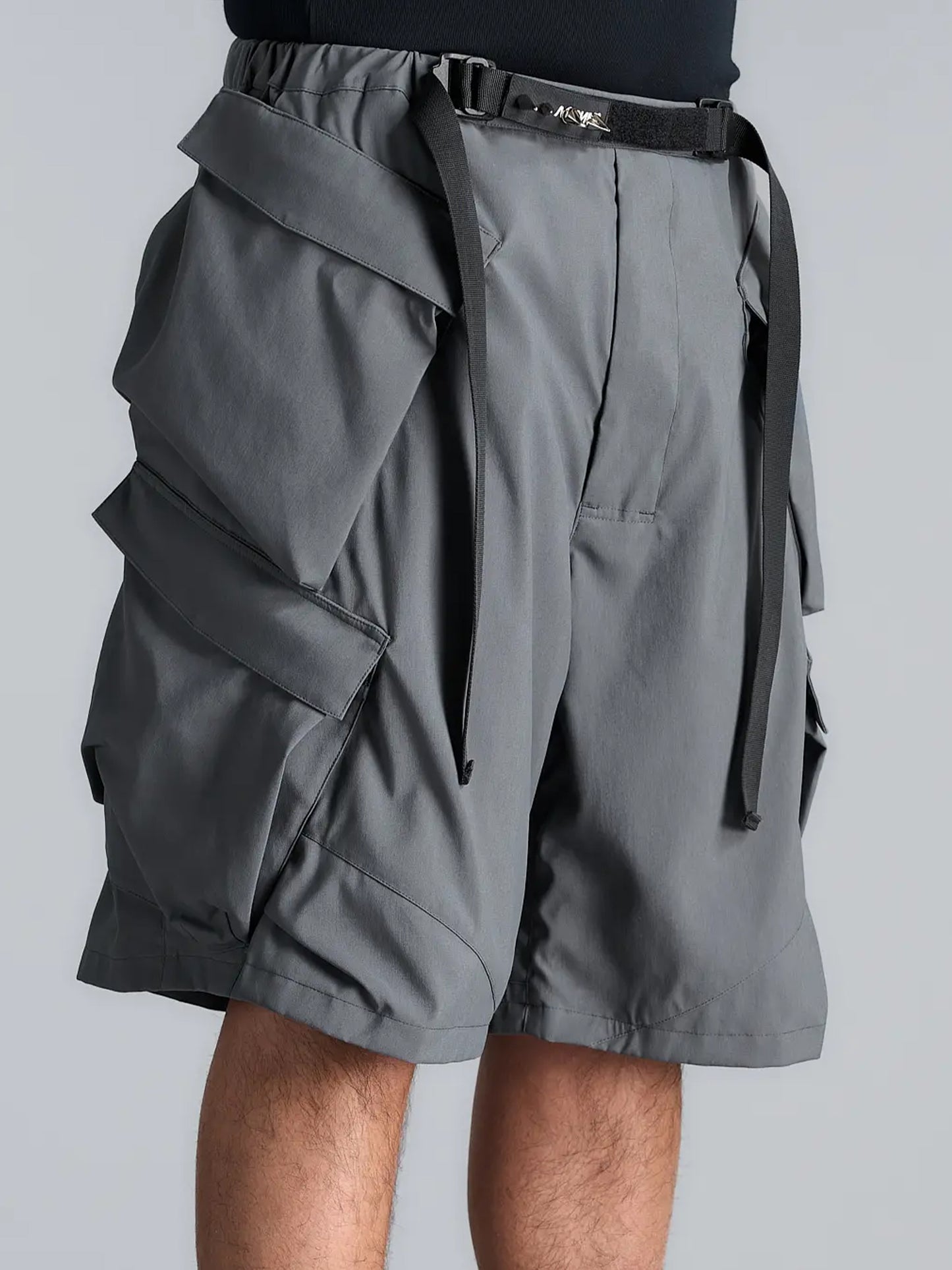 【ACRONYM - アクロニウム】SP56A-M / Nylon Stretch Double Cargo Short Pant Gen. 1 / Grey(ショーツ/グレー)