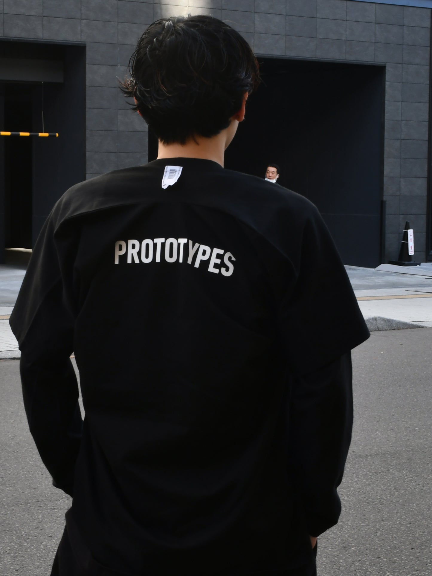 【prototypes - プロトタイプス】MOVED NECKLINE TEE (Tシャツ/BLACK)