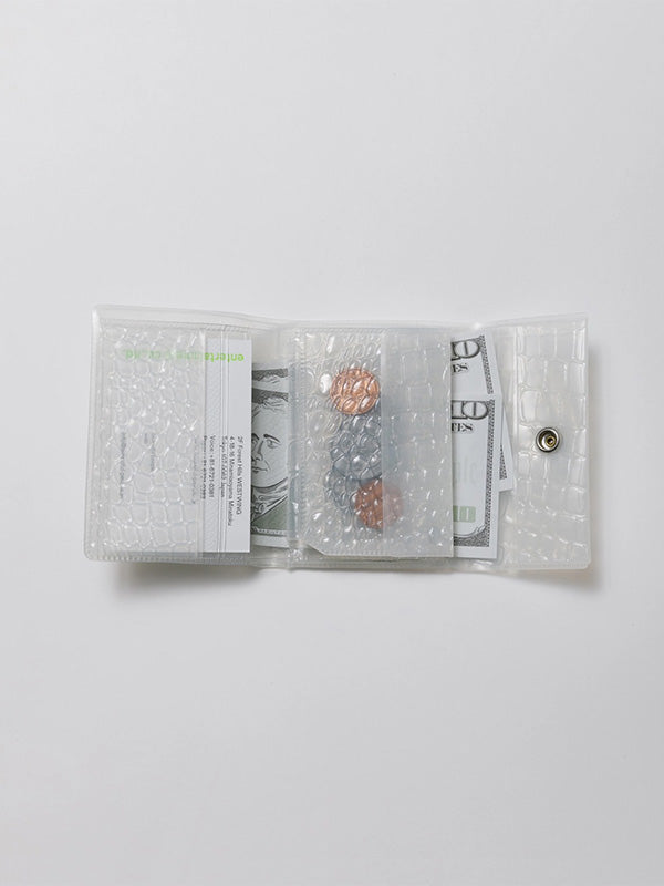 【beautiful people - ビューティフルピープル】nothing to hide vinyl mini wallet / WHITE(ウォレット/ホワイト)