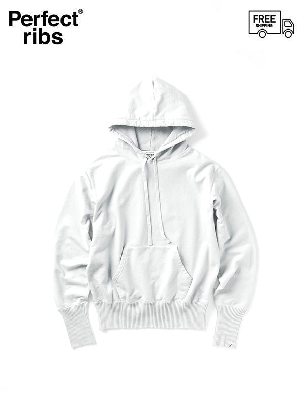 【Perfect ribs® - パーフェクトリブス】Basic Hoodie / CLOUD WHITE(パーカー/ホワイト)