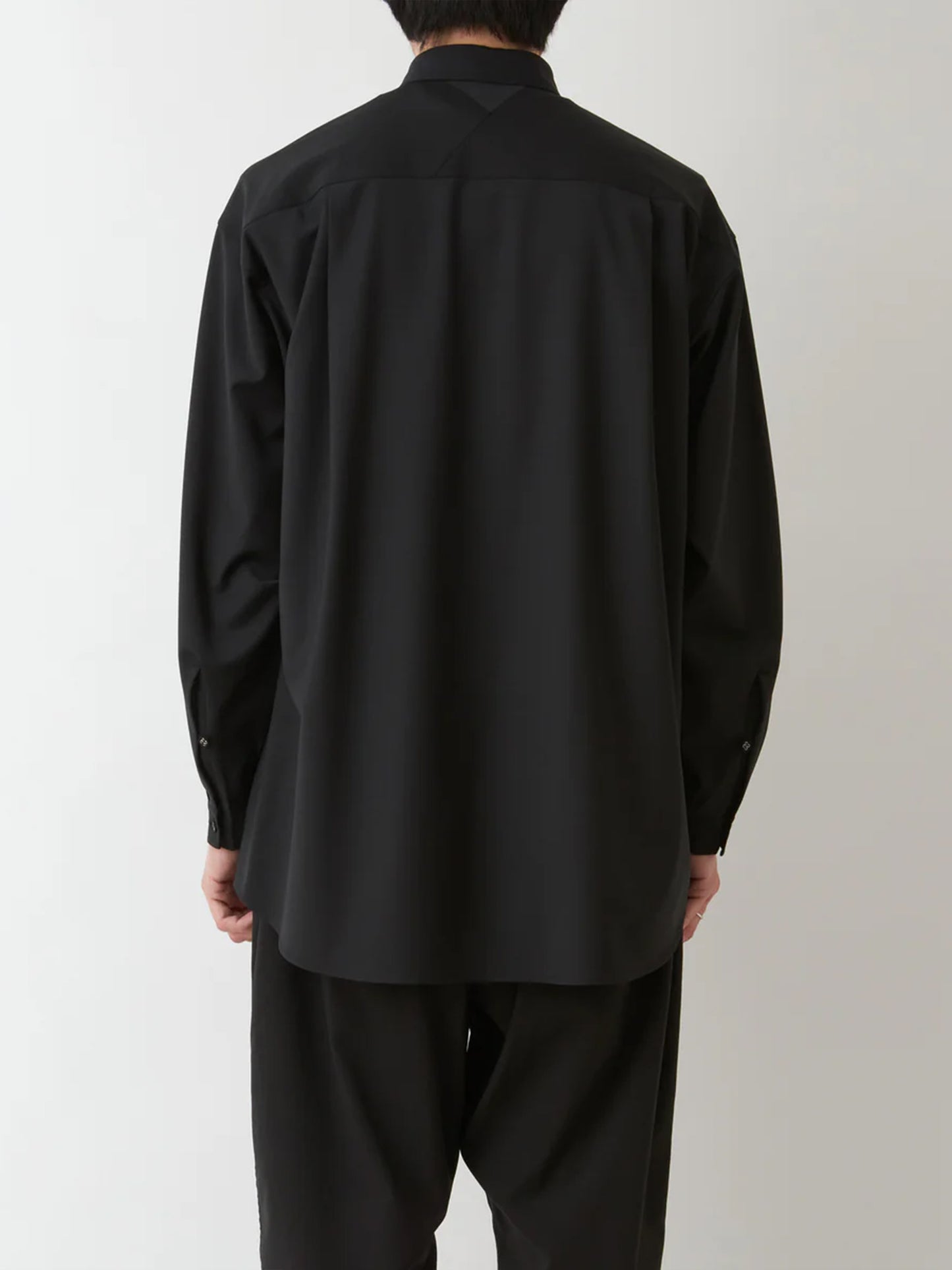 【White Mountaineering - ホワイトマウンテニアリング】STRETCH SHIRT/CHARCOAL (シャツ/チャコール)