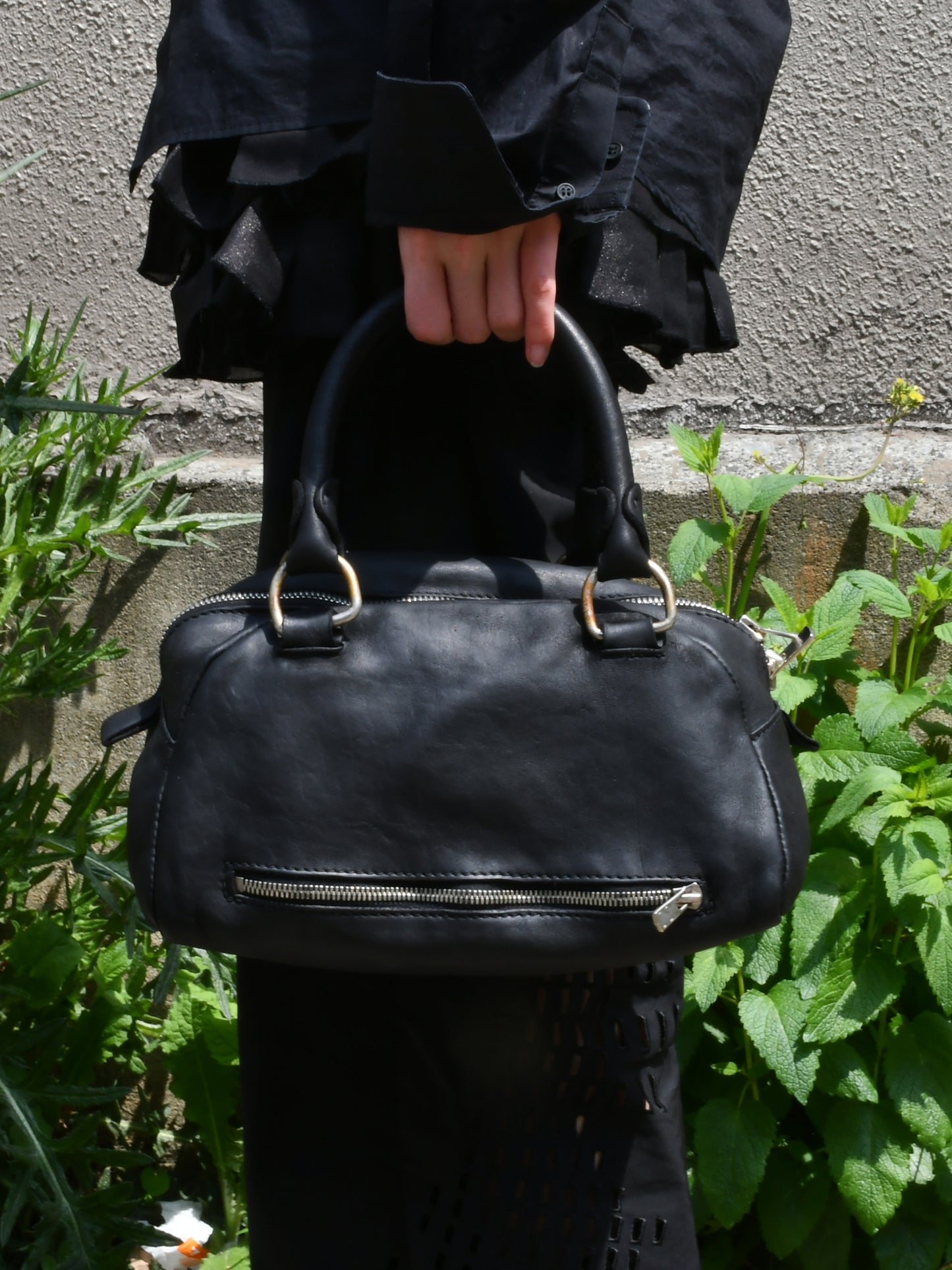 【GUIDI - グイディ】GO02 BAG / SOFT HORSE FULL GRAIN BLK(バッグ/ブラック)