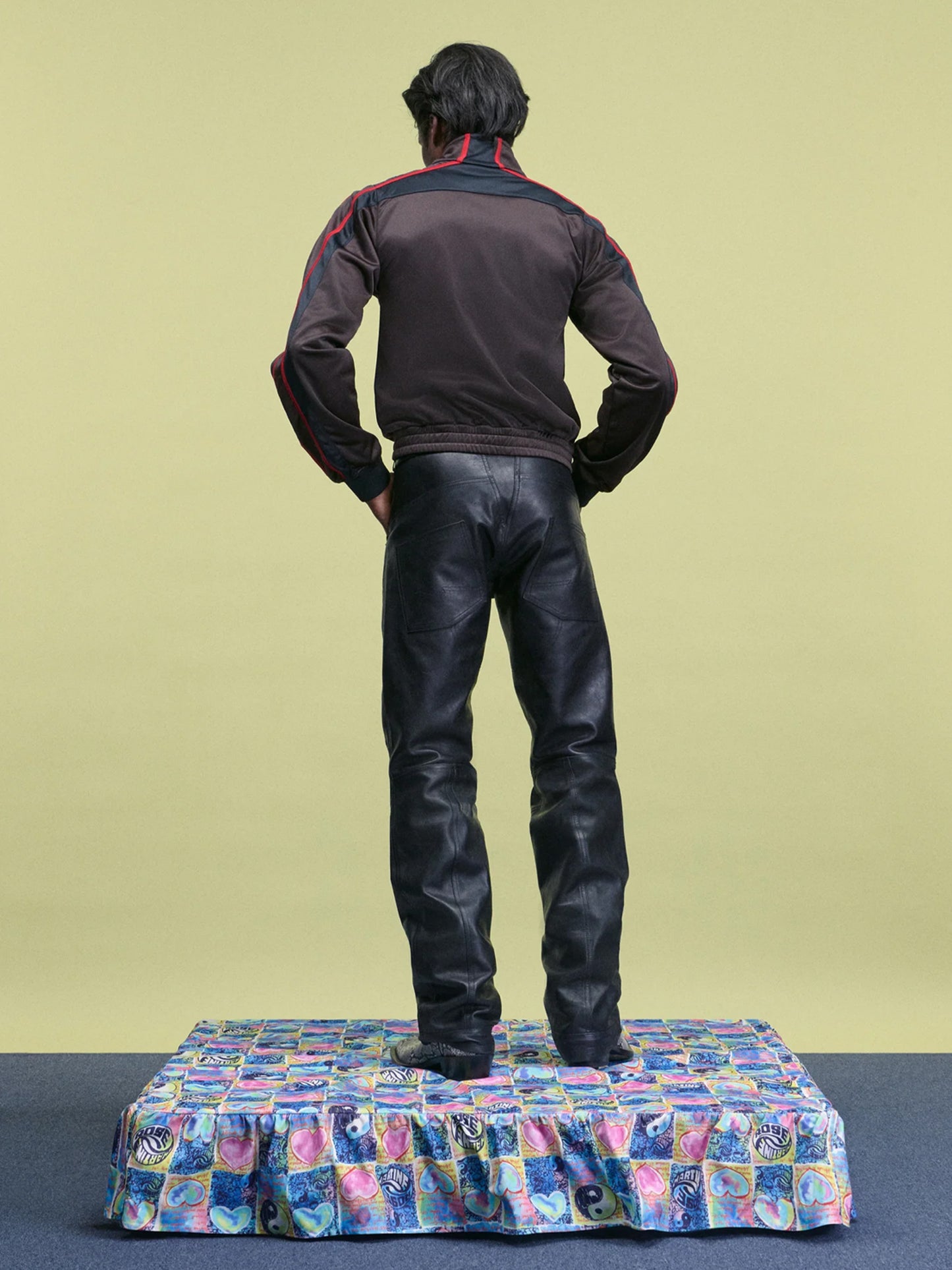 【Martine Rose - マーティンローズ】SHRUNKEN TRACK JACKET / BROWN (トラックジャケット/ブラウン)