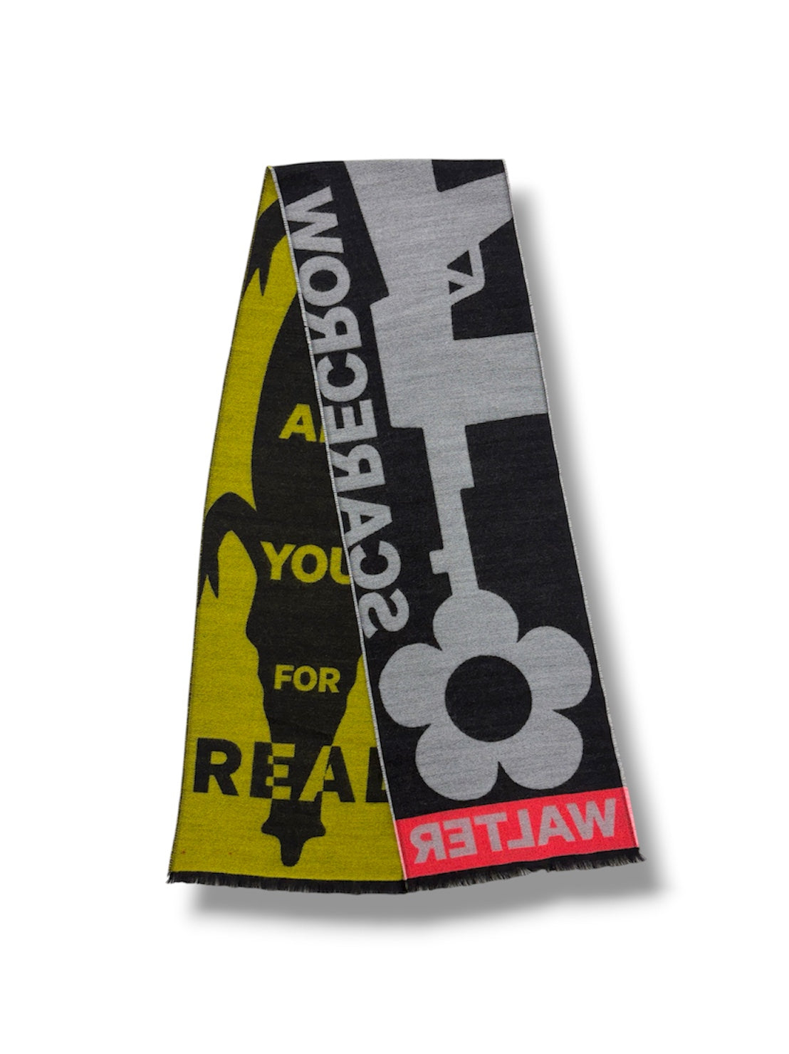 【Walter Van Beirendonck - ウォルターヴァンベイレンドンク】Scare crow scarf Single / Black (スカーフ/ブラック)