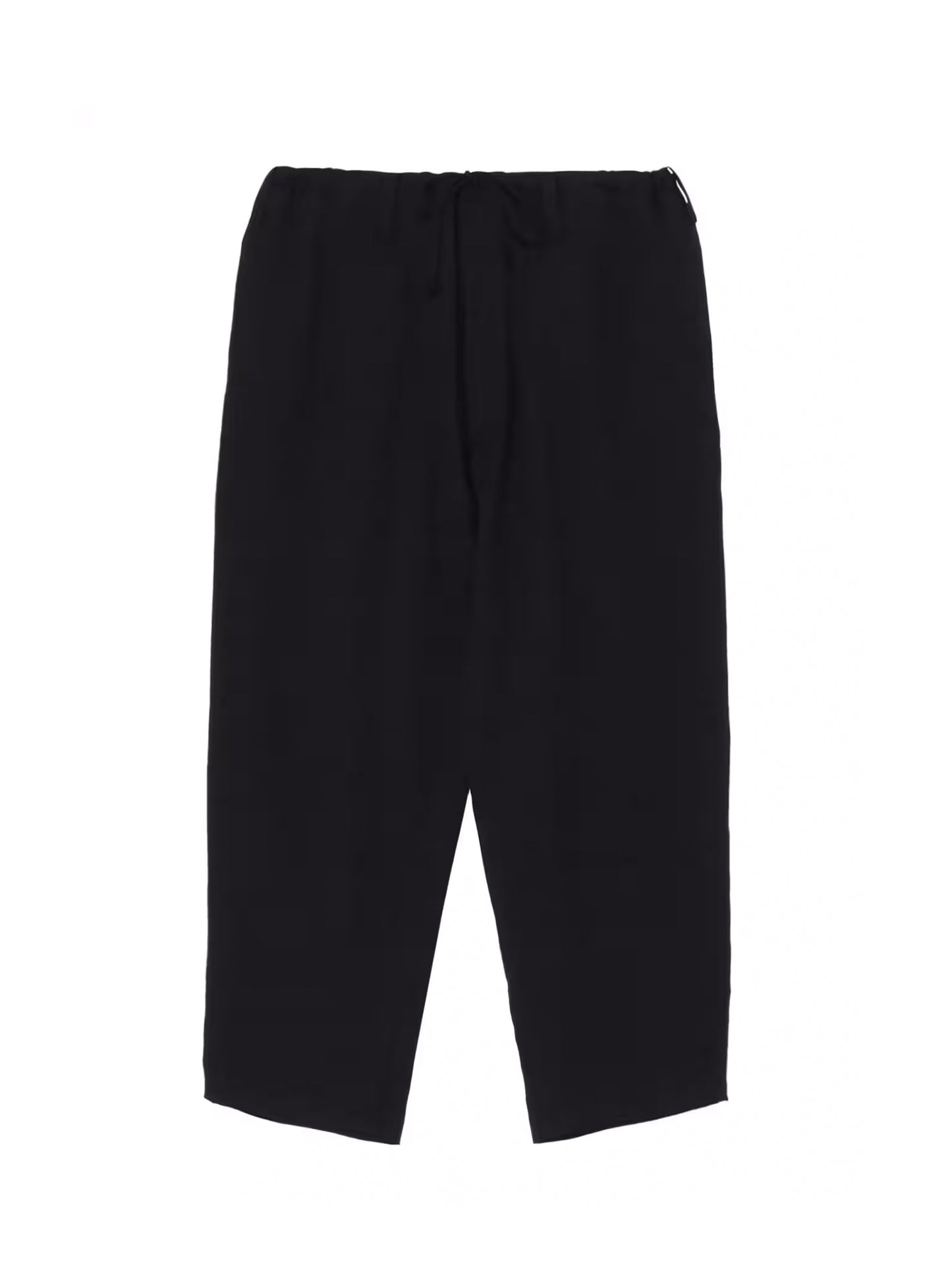 【Yohji Yamamoto POUR HOMME - ヨウジヤマモト プールオム】REGULATION CELLULOSE GABARDINE CLASSIC DRAWSTRING PANTS(パンツ/ブラック)