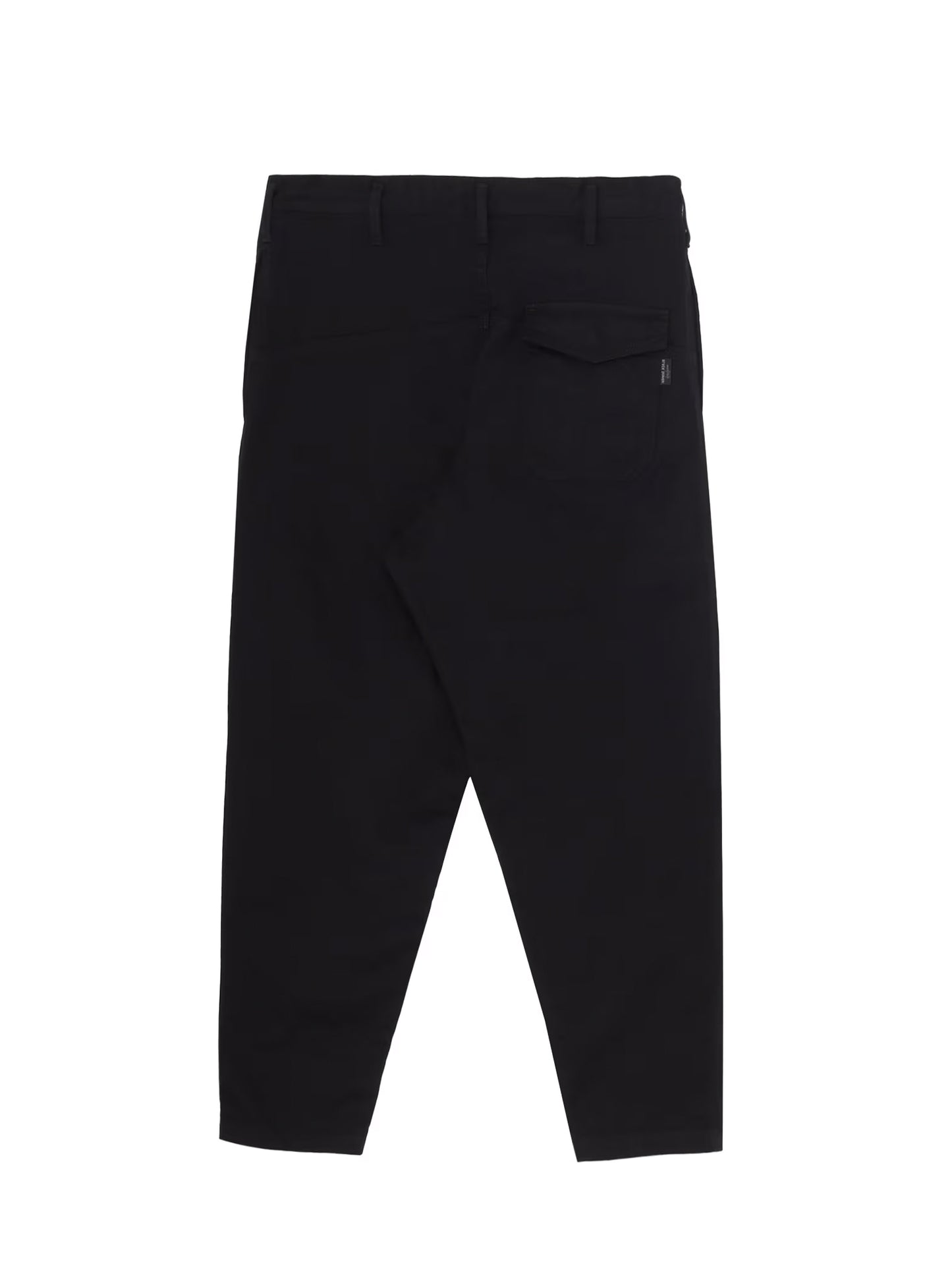 【Yohji Yamamoto POUR HOMME - ヨウジヤマモト プールオム】BLACK SCANDAL KATSURAGI NO-TUCK WAIST STRING WORK PANTS(パンツ/ブラック)