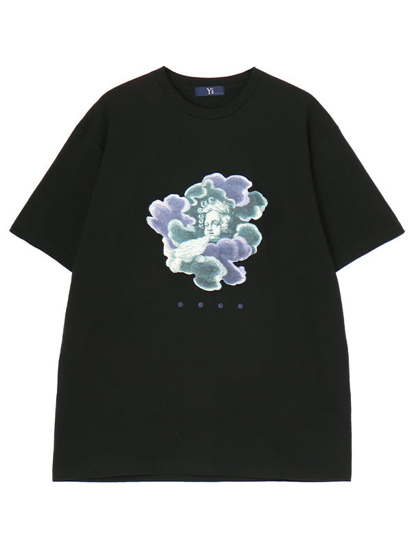 【Y's.... - ワイズビー】PRINT T-SHIRT B / BLACK(Tシャツ/ブラック)