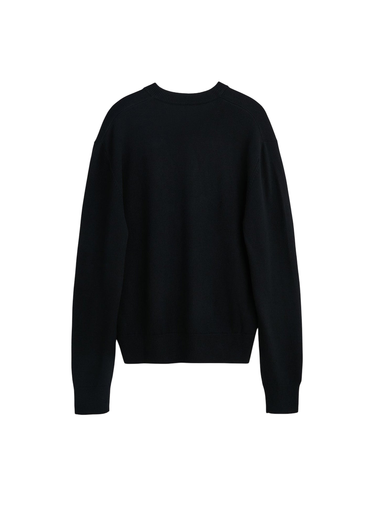 【SUN FLOWER - サンフラワー】Moon Merino V Neck / BLACK (カーディガン/ブラック)