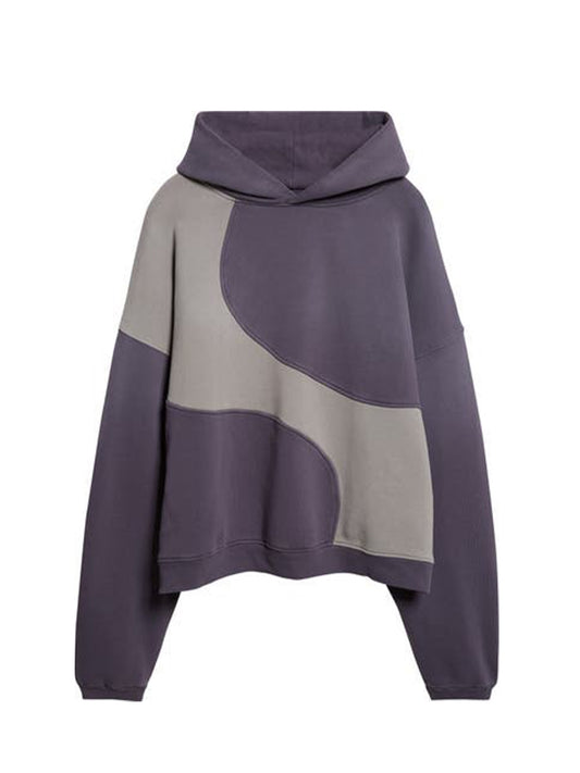【ERL - イーアールエル】UNISEX WAVE HOODIE KNIT / DARK GREY(パーカー/ダークグレー)