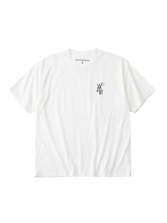 【White Mountaineering - ホワイトマウンテニアリング】WM LOGO EMBROIDERY T-SHIRT / WHITE (Tシャツ/ホワイト)