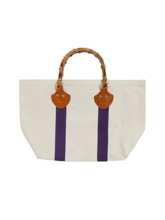 【NEXUS Ⅶ -ネクサスセブン】BAMBOO B&T TOTE / WHITE&VIOLET(バッグ/ホワイト&バイオレット)