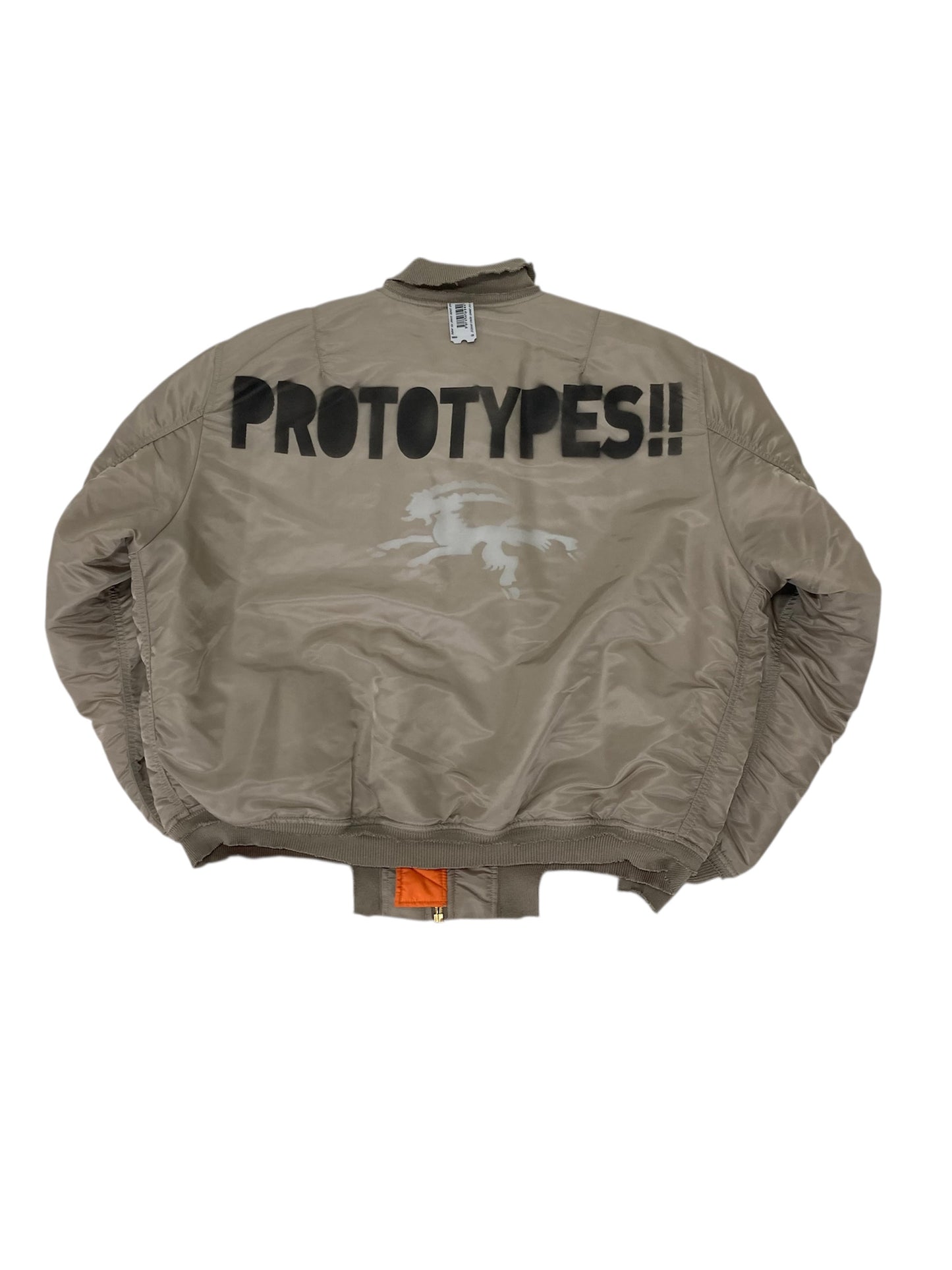 【prototypes - プロトタイプス】TECHNICAL NYLON SAND SPRAYED PROTOTYPES BOMBER (ボンバージャケット/BEIGE)