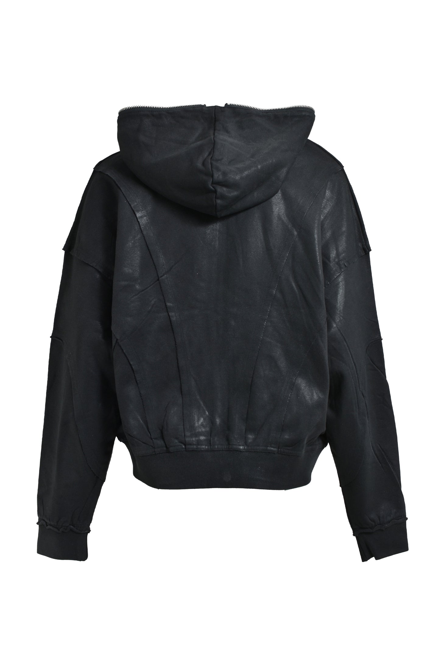 【BREATH - ブレス】 COATING ZIP UP HOODIE / BLACK (フーディー/ブラック)